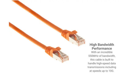 Cat6 Shielded Ethernet Patch Cable – 6ft – Orange